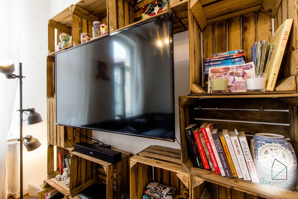 There is a cable TV available for you.