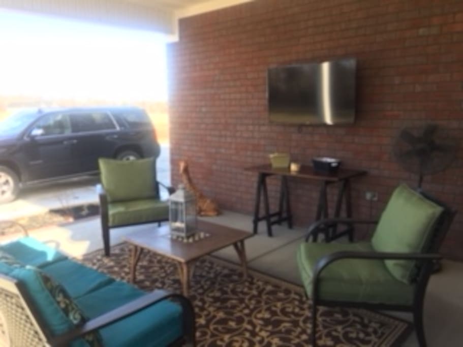 Outdoor area for relaxation