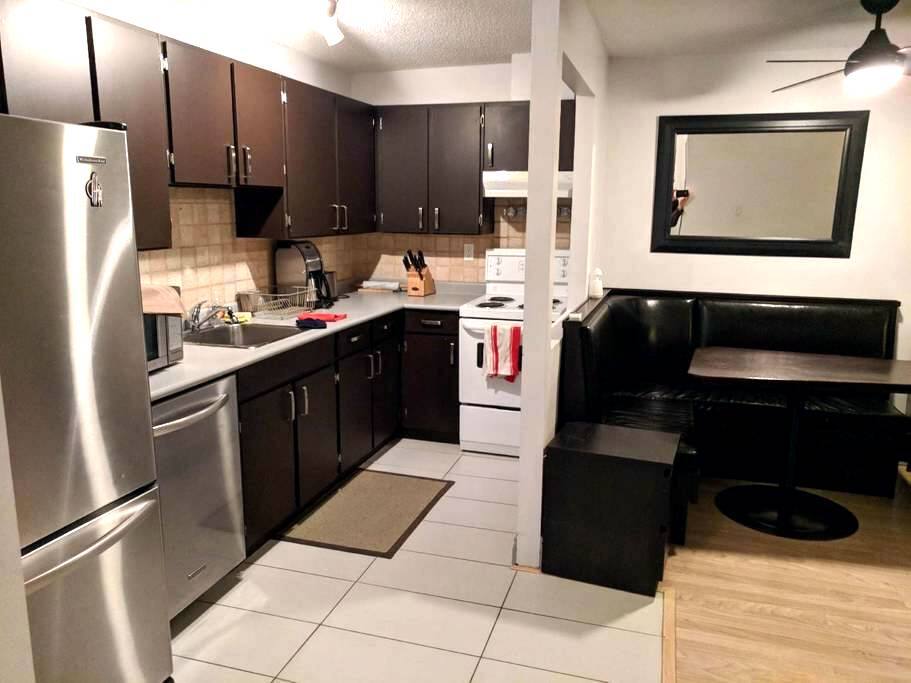 Kitchen and dining area