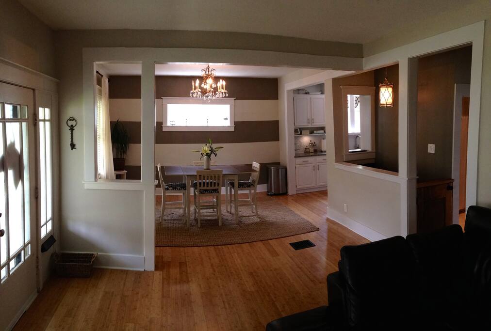 This newly renovated space is functional and elegant.