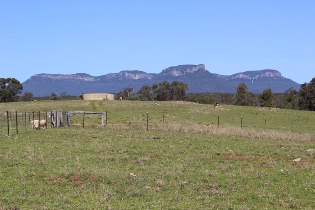 View from house over valley