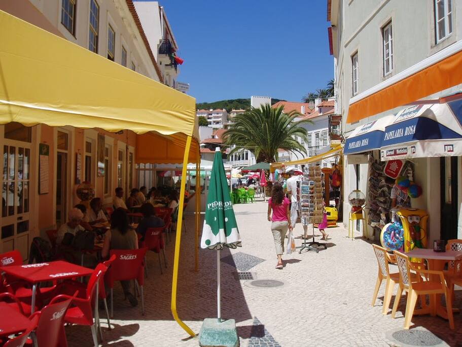 Pedestrian area outside the apartment