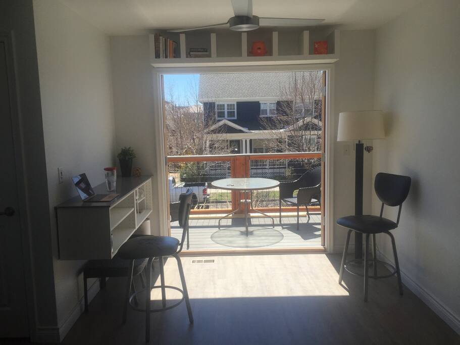 French Doors open onto your private deck
