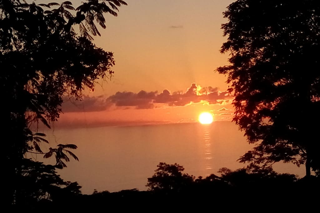 Sunset view from our balcony