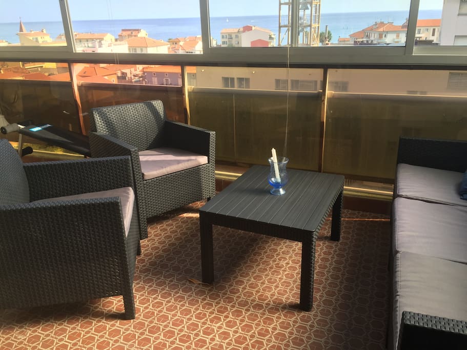 coin détente sur la terrasse