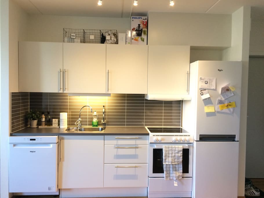 The kitchen on the right
