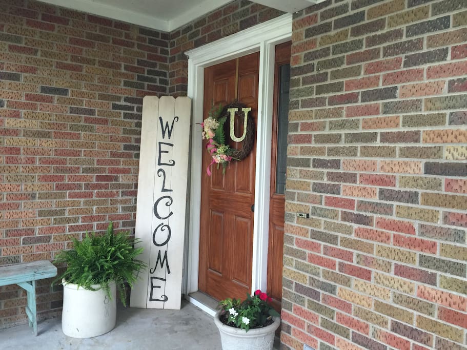 Welcome to our beautiful ranch style brick home