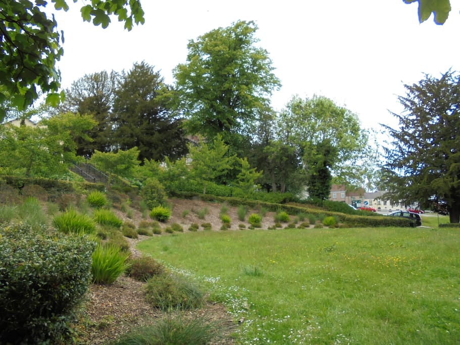 This is one of the many lovely parks dotted around the town.. short cut through it on the 7 minute walk to the Gwent