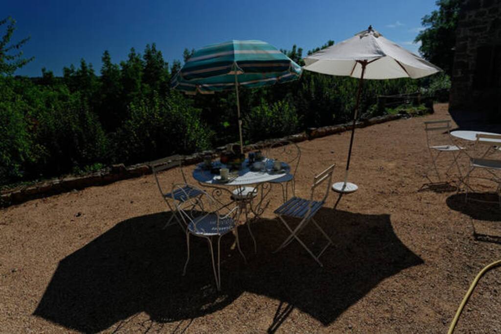 Terrasse coté prairie