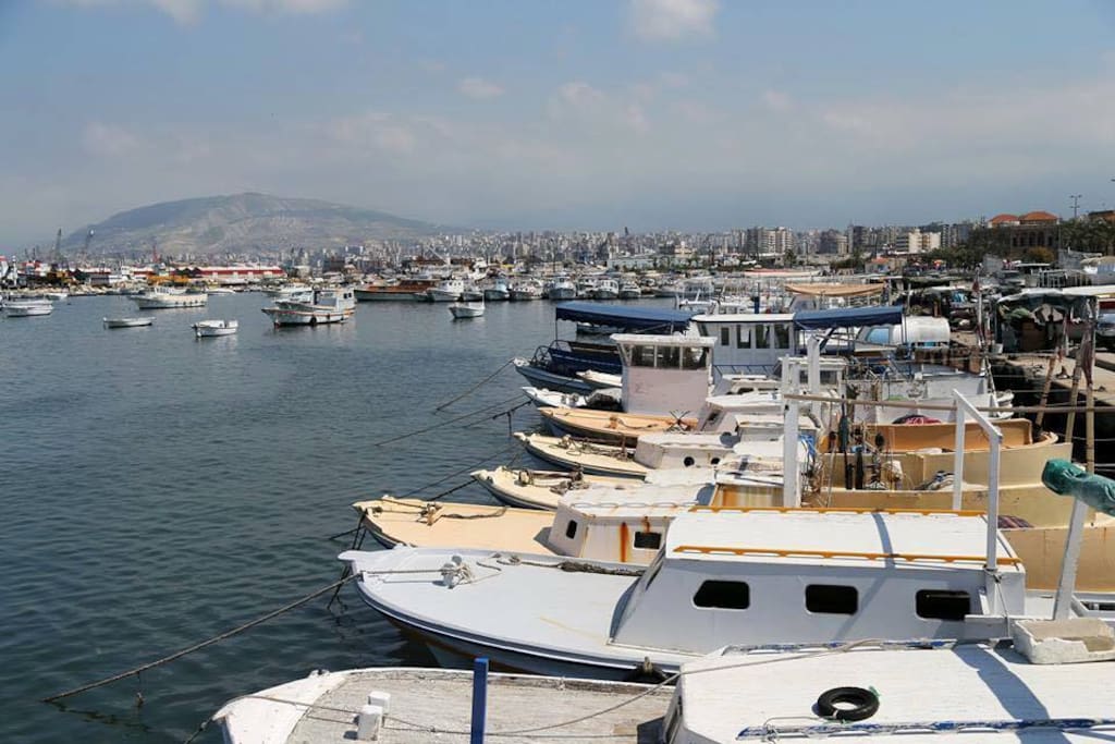 Marina Tripoli, a step away from the building