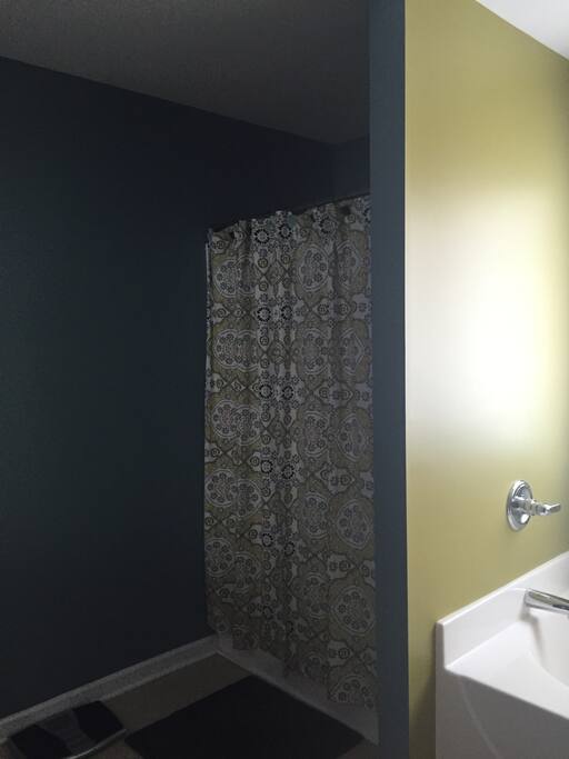 Master Bathroom with shower, garden tub, and his/her sinks