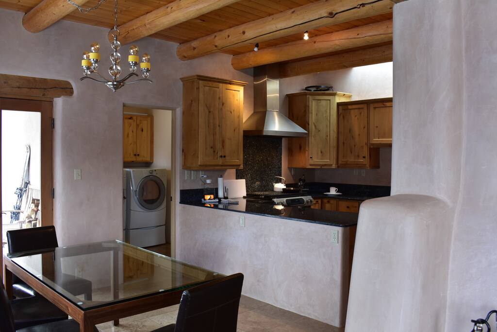 Casa Cordoniz Dining area, laundry room adjoining kitchen