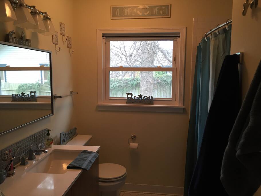 Full bath with shower/tub combo