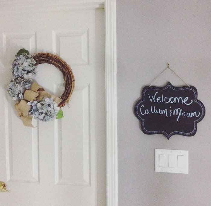 Welcome to your guest suite.