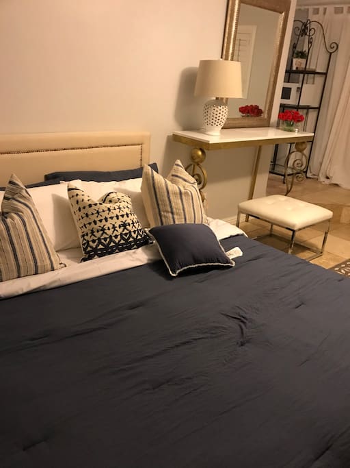 Master bedroom with king size bed