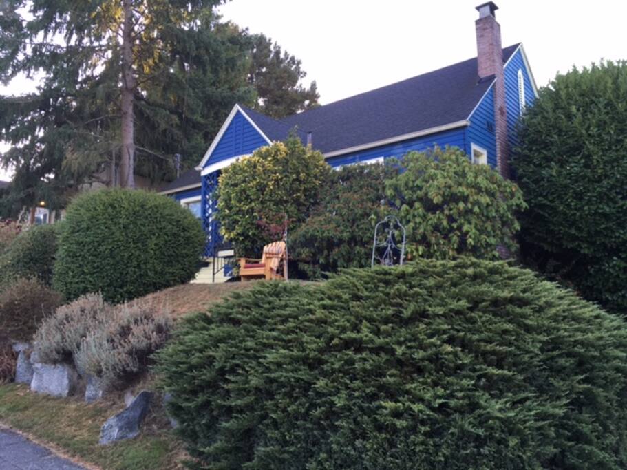 Front view of the house