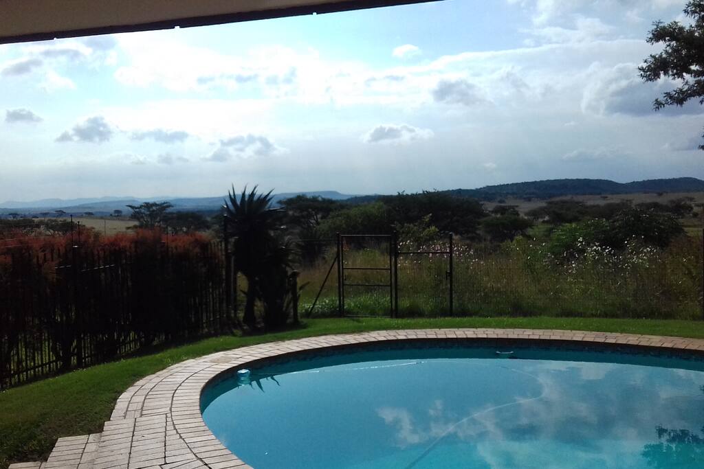 The view from the verandah