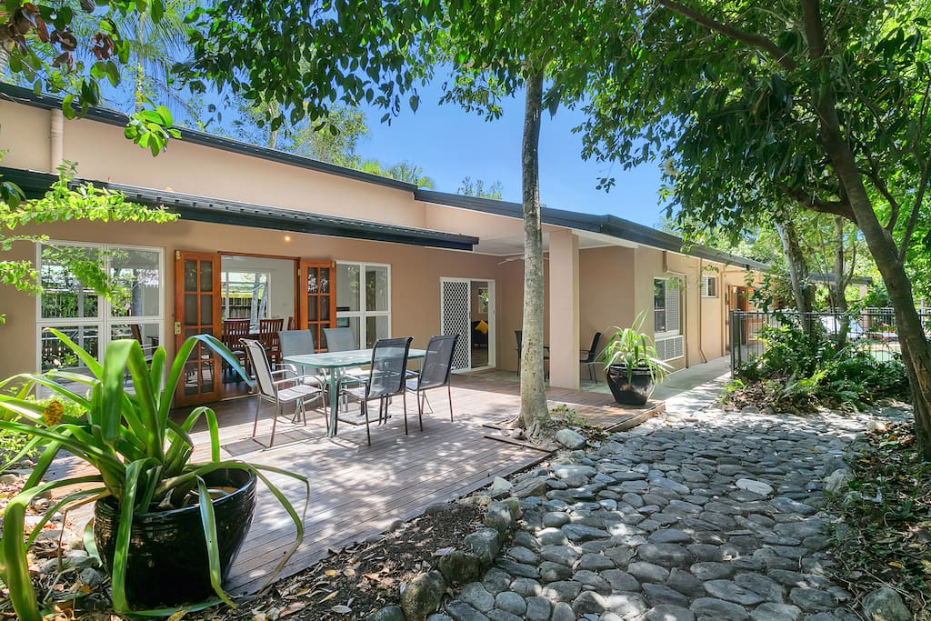 Outdoor deck and patio