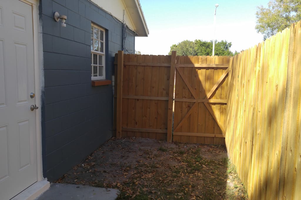 Fenced in yard