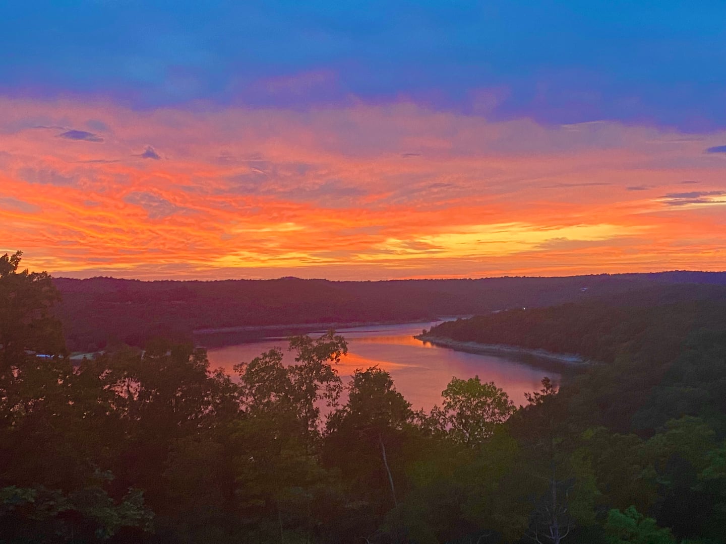 Norfork Lake sunset