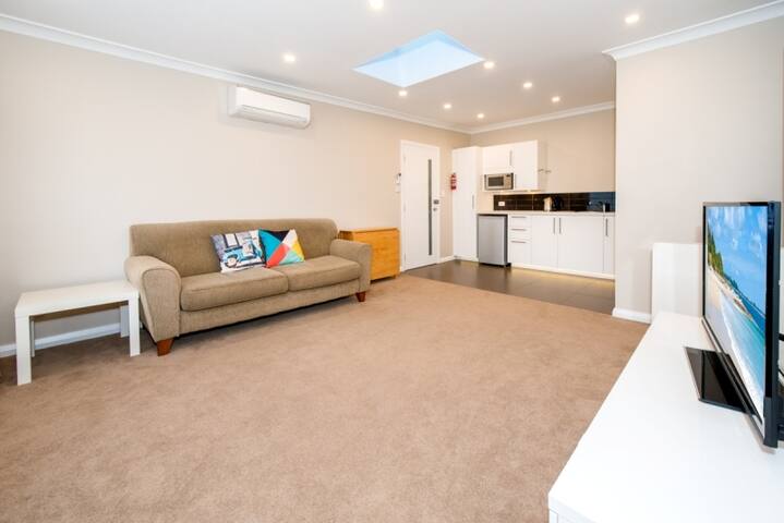 Modern, garden apartment