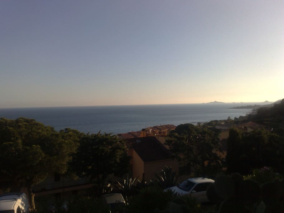 vue imprenable sur les îles sanguinaires et le golfe d'Ajaccio