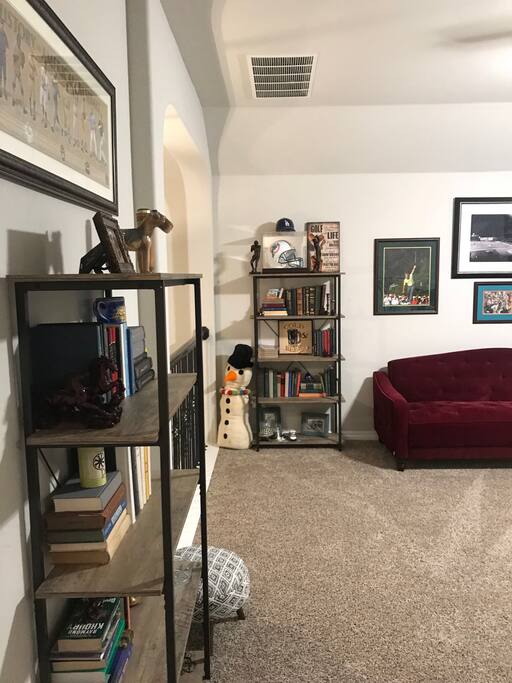 Upstairs Living Room-Couch Pulls out into a bed