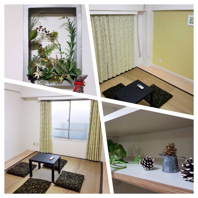 New wallpaper, floor, drapes. 新内装で綺麗です。