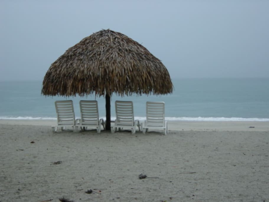 Bohios at the private beach club