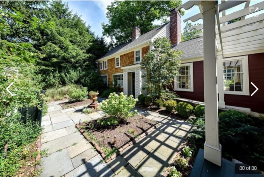 Courtyard leading to private entrance