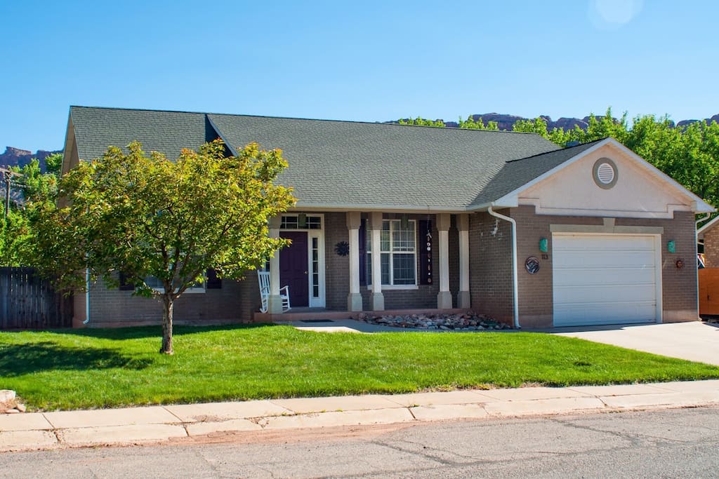 House on a quiet street but still close to downtown Moab