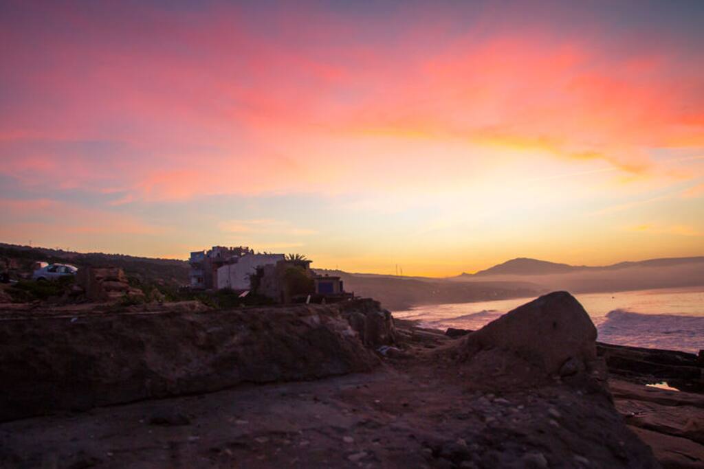 Glowing sunsets