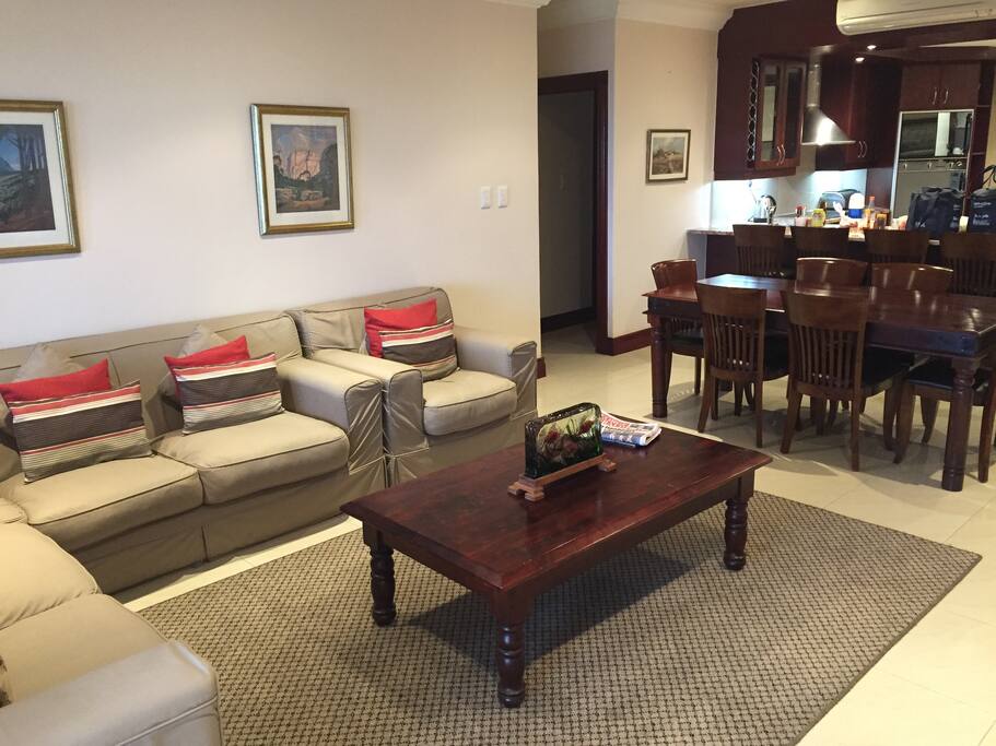 Lounge and kitchen