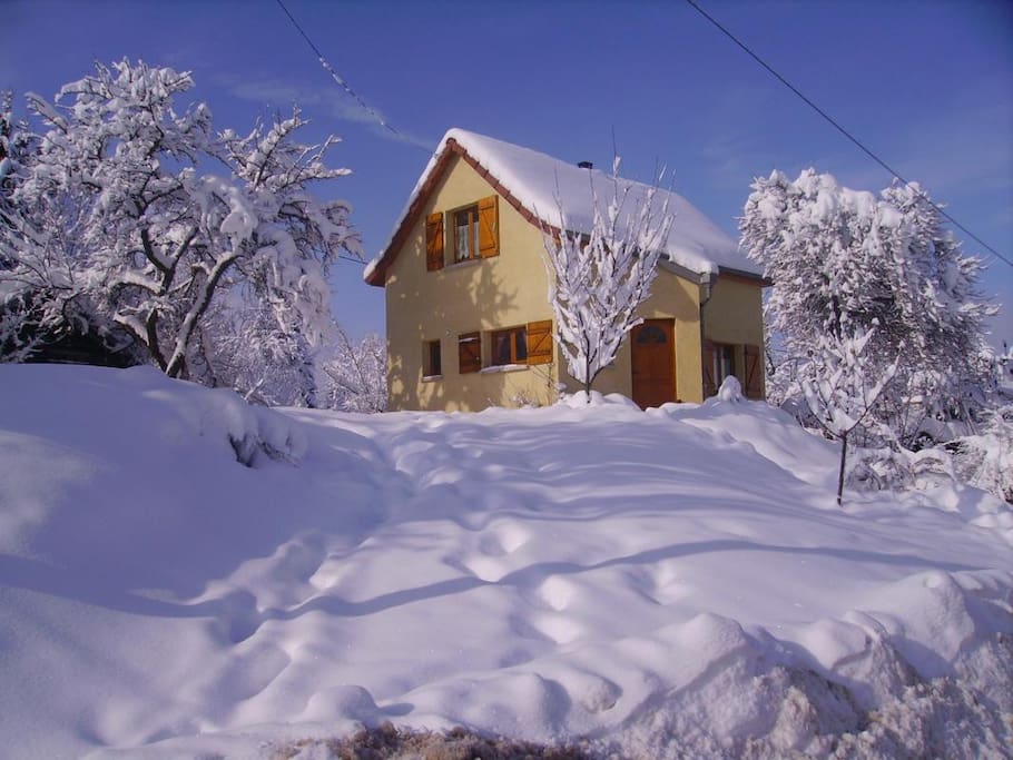 Neige en hiver.