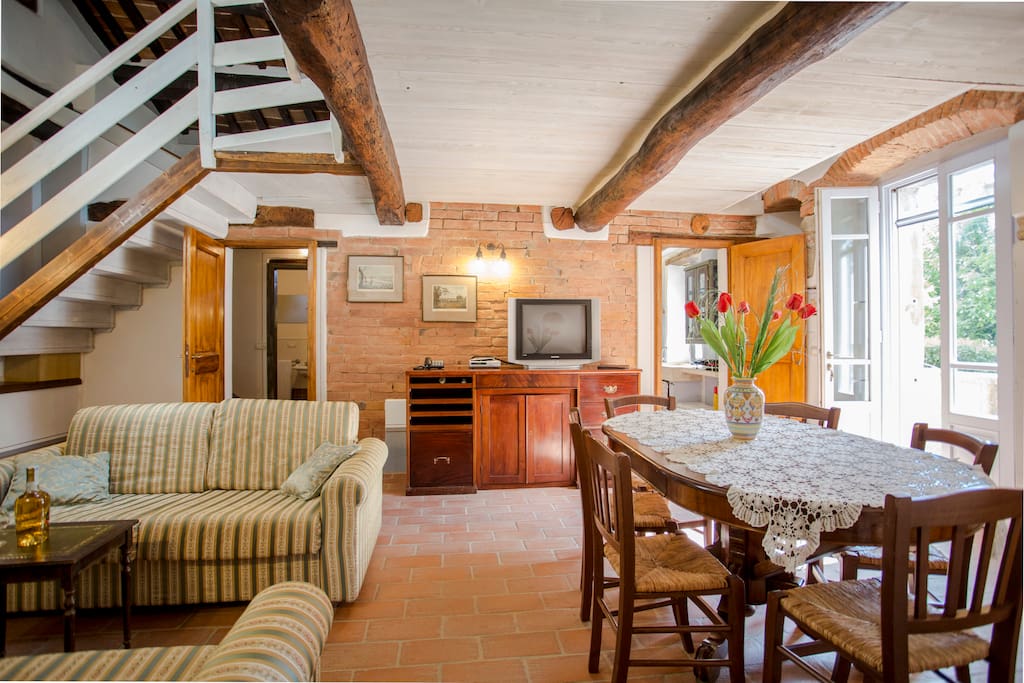 Dining and living area