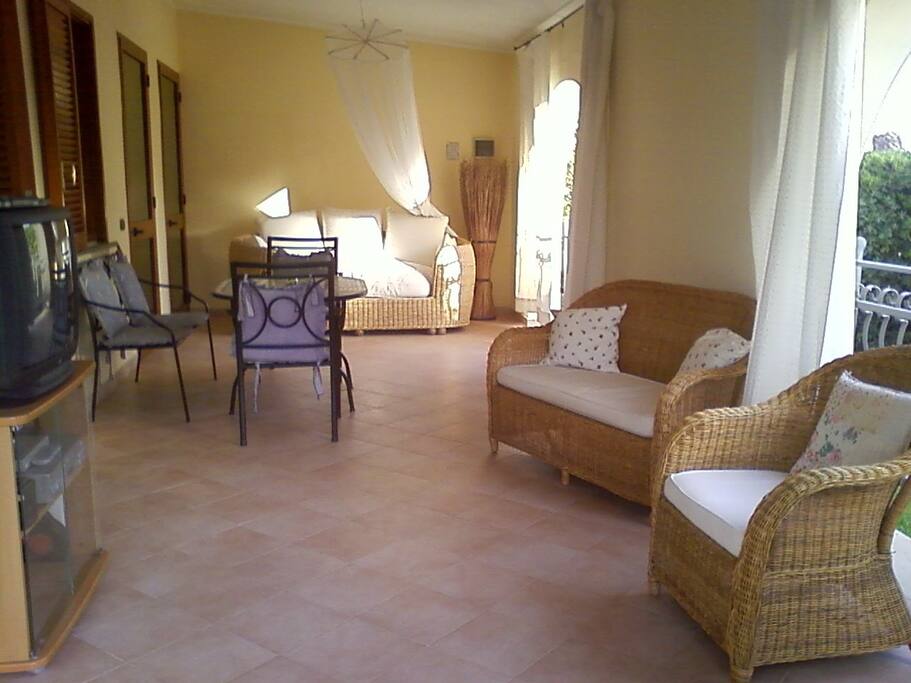 La veranda coperta