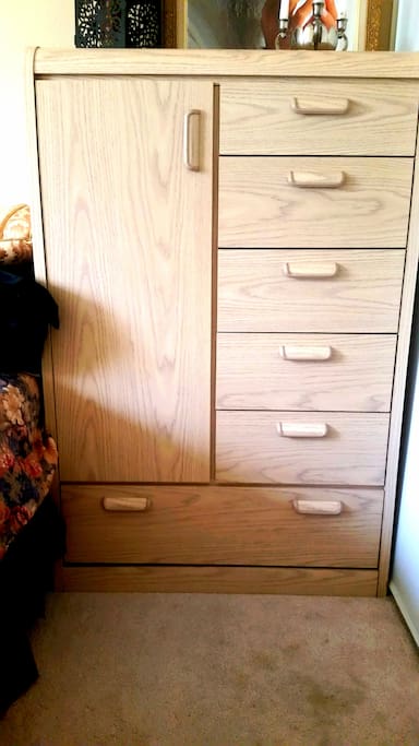 Full dresser available, extra blankets and linens available.