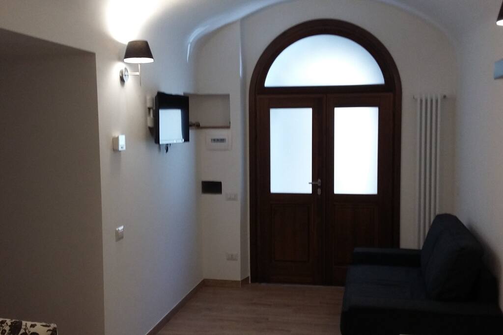 Soggiorno con divano letto