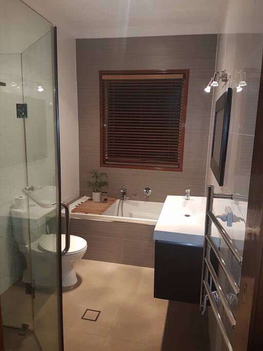 Modern bathroom with spa