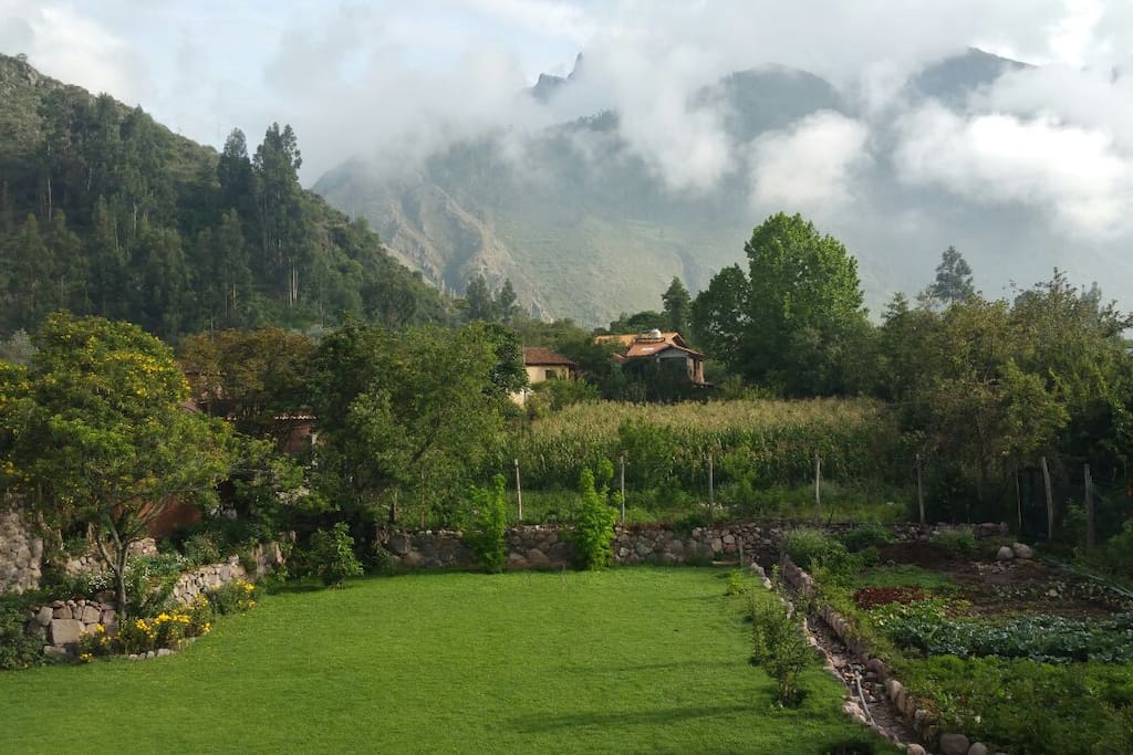 View of Garden and Mountaines