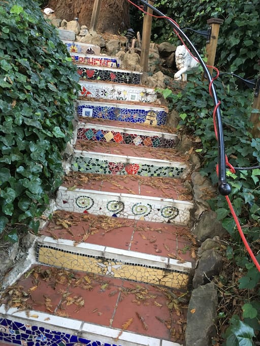 Some of the beautiful steps going up to the front door.