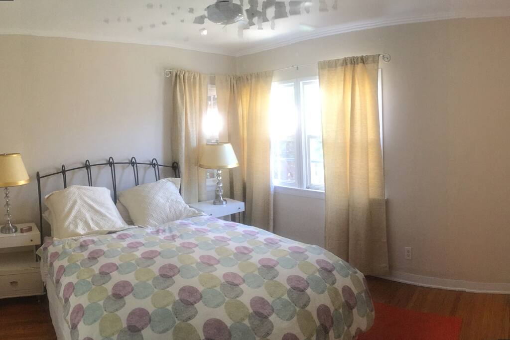Breezy Bedroom with a great ceiling fan