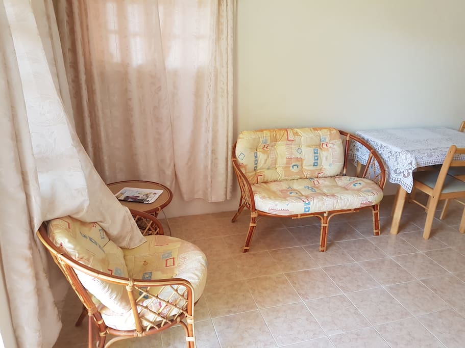 Living Space & Dining Table View