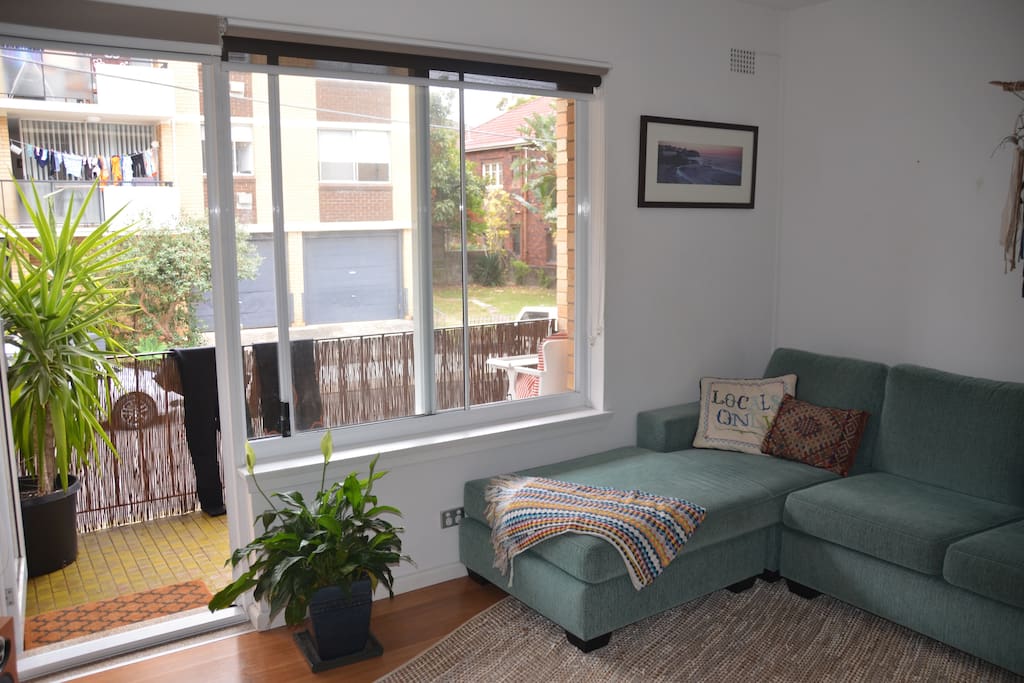 Sun-drenched lounge