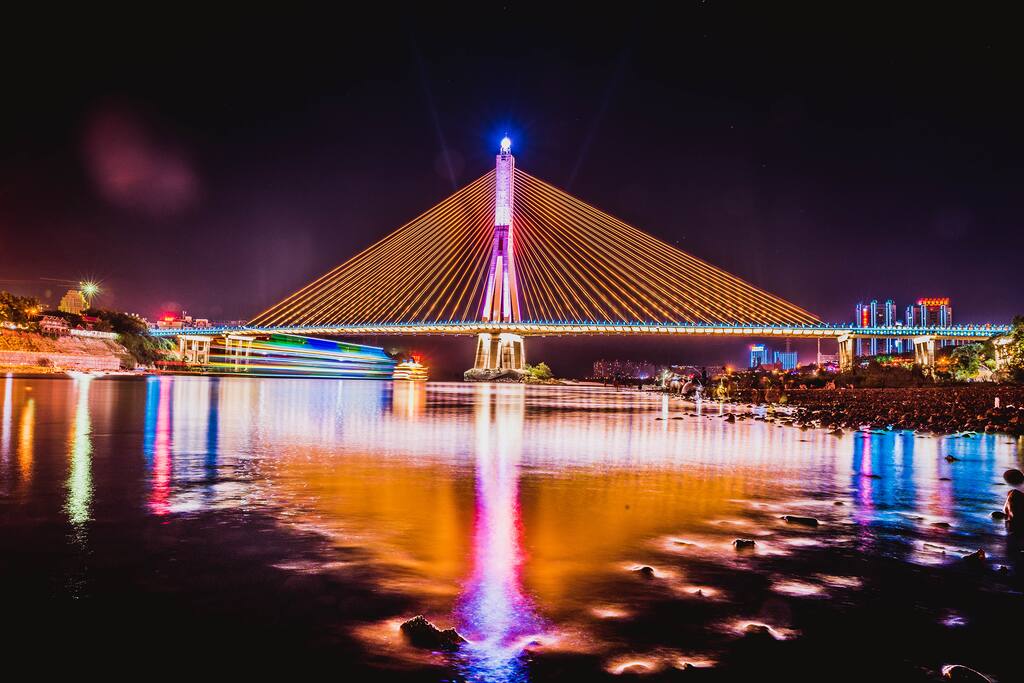 西双版纳澜沧江夜景