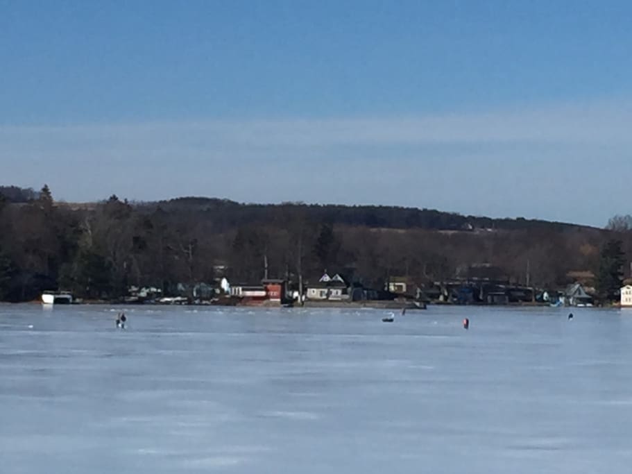 Ice fisherman welcome during winter months!