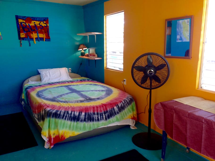 A Queen size air mattress bed - firm or soft, you can adjust to your pleasure.