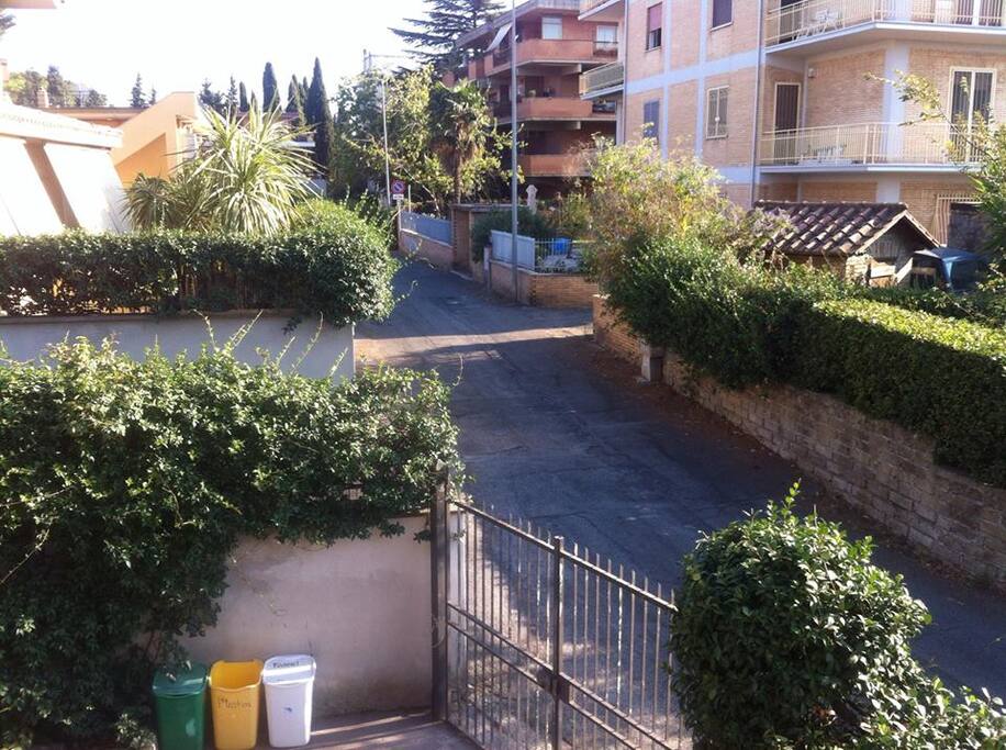 Visibilitá strada e ingresso cancello