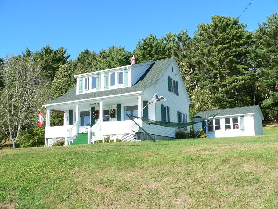Loon Lodge on a summer afternoon