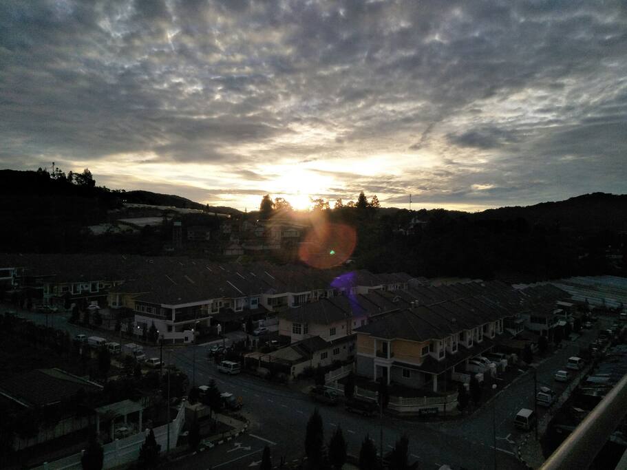 Sunrise from the balcony